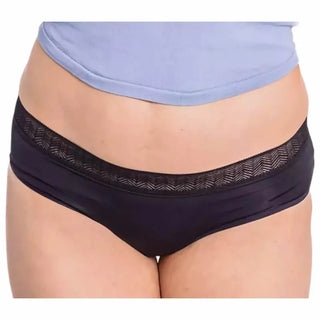 ENNA Hipster Menstrual Panty Black Abundant Flow Size M Evening