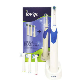 LOVYC Rechargeable Electric Toothbrush With 4 Heads