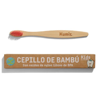 LOVYC Kids Bamboo Toothbrush Red