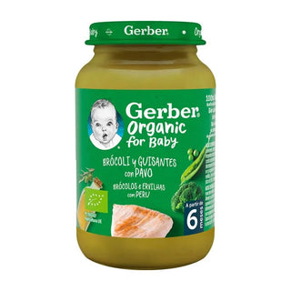 GERBER Organic Broccoli Pea Puree with Turkey