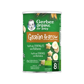 GERBER Organic Puff Cereals and Banana