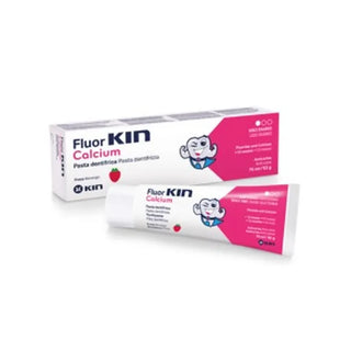 Kin Fluorkin Calcium Strawberry Flavor Children's Toothpaste