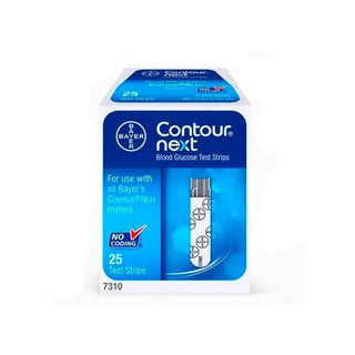 Bayer Contour Next Blood Glucose Test Strips 25 Count