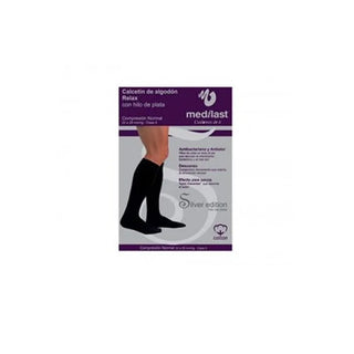 MEDILAST Relax Cotton Sock With Silver XL