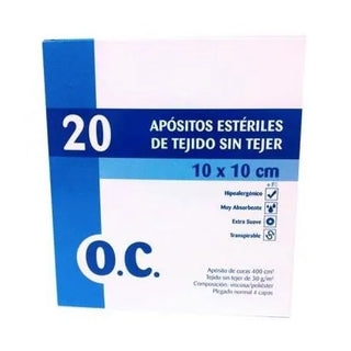 O.C Sterile Compress Non-Woven Fabric 20x20cm 20 Units