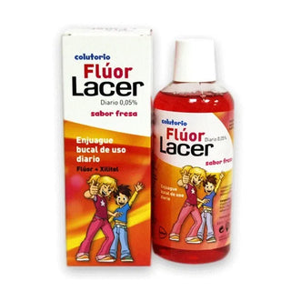 LACER Fluoride 0.05 Strawberry Mouthwash