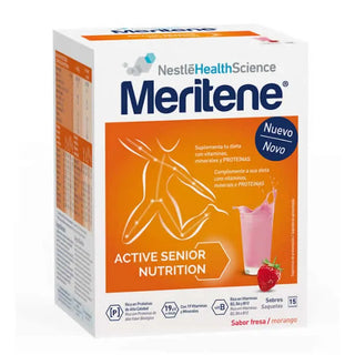 Meritene Active Senior Nutrition Strawberry Drink 15 Sachets