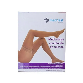 MEDILAST Long Stocking Blanc Blonda Medium R110