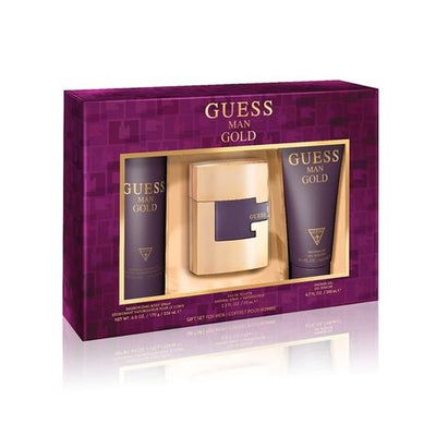 Guess Man Gold Set - + Deo Spray + Shower Gel | EDT