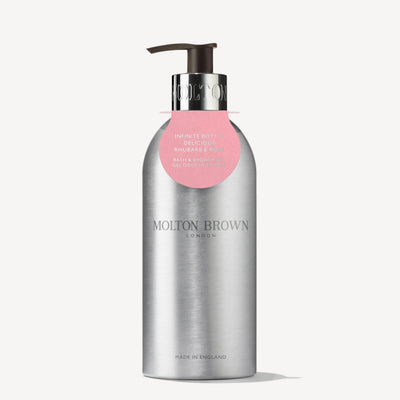 Molton Brown Infinite Bottle Rhubarb & Rose Bath & Shower Gel