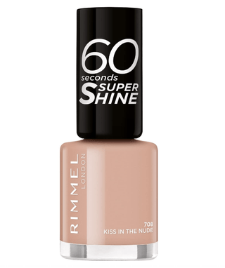 Rimmel 60 Seconds Super Shine Nail Polish 708 Kiss In The Nude
