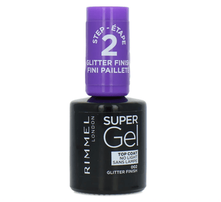 Rimmel London Super Gel Step 2 Top Coat 002 Glitter Finish — BeautyCorner.gr