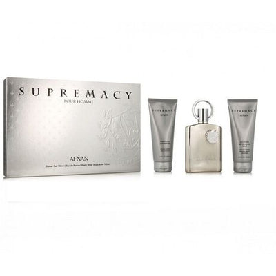 Afnan Supremacy Silver + After Shave Balm + Shower Gel | EDP