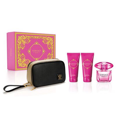 Versace Bright Crystal Absolu Set - + Body Lotion + Shower Gel + Pouch | EDP