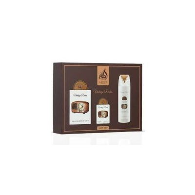 Lattafa Pride Vintage Radio Set - + Body Spray | EDP