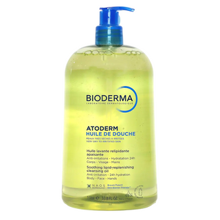 Bioderma Atoderm Anti-Irritation Shower Oil For Face & Body For Very Dry To Atopic Sensitive Skin