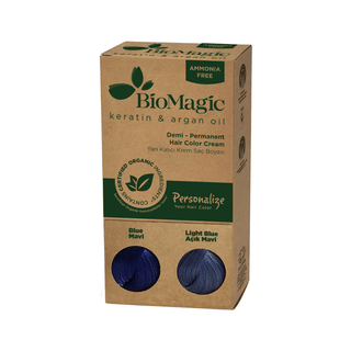 Biomagic Biomagic Keratin & Argan Oil Demi-Permanent Hair Dye Blue *Tester 60 ml *Tester Permanent Hair Dye