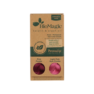 Biomagic Biomagic Keratin & Argan Oil Demi-Permanent Hair Dye Pink *Tester 250 ml *Tester Permanent Hair Dye