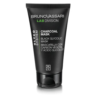 Bruno Vassari Glyco System Charcoal Exfoliating Cream Mask For Face