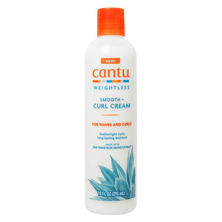 Cantu Weightless Smooth + Curl Hair Leave-In Cream Treatment Curl Defining