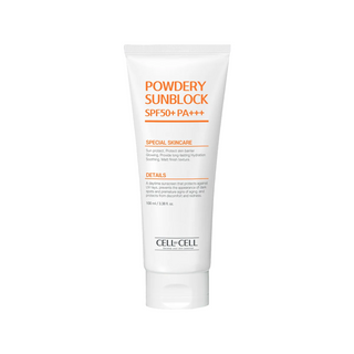 Cell By Cell Powdery Sunblock Protecting The Skin Barrier Sunscreen Cream For Face SPF 50+