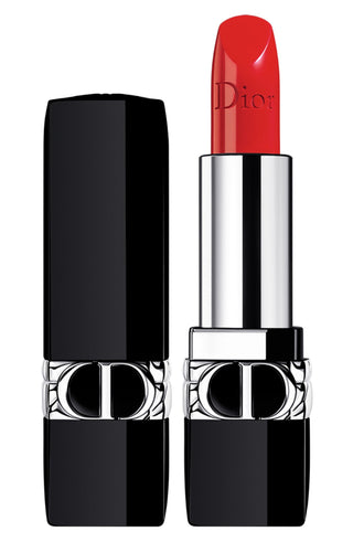 Christian Dior Couture Colour Floral Satin Finish Cream Lipstick 080 Red Smile Refillable