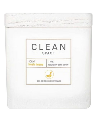 Clean Space Fresh Linens Scented Candle