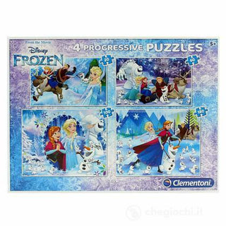 Clementoni Set Clementoni Frozen 4-In-1 Puzzle 7723 For Girls 20 x 60 x 100 x