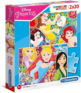 Clementoni Set Duo Clementoni Supercolor Disney Princess Puzzle For Girls