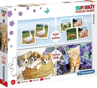 Clementoni SuperKit Animals Puzzle Unisex 4+ years 2 x 30 + 48 +