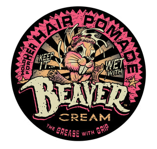 Cock Grease Beaver Cream Water Type Hair Styling Pomade Shine Finish Extra Hold