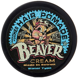 Cock Grease Beaver Cream Water Type Hair Styling Pomade Shine Finish Light To Medium Hold