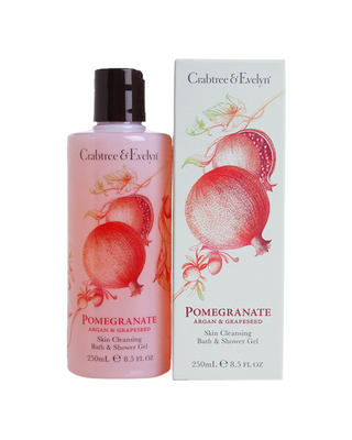 Crabtree & Evelyn Pomegranate Argan & Grapeseed Cleansing Shower Gel For All Skin Types