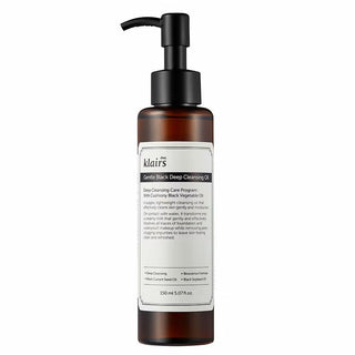 Dear Klairs Gentle Black Moisturising Cleansing Oil For Face