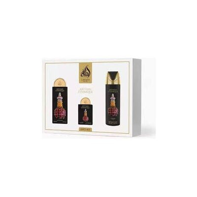 Lattafa Pride Artisan Ethnique Set - + Deo Spray + + Atomizer | EDP