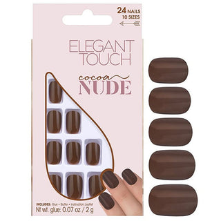 Elegant Touch Set Elegant Touch Nude Squoval Artificial Nails Cocoa