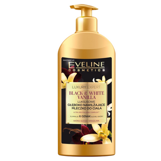 Eveline Cosmetics Luxury Expert Black & White Vanilla Vanilla Hydrating Apply daily Body Lotion