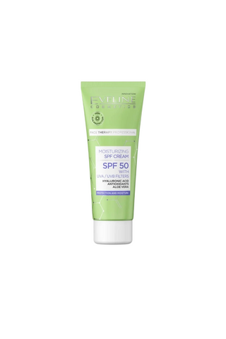 Eveline Cosmetics Therapy Professional Aloe Moisturizing Daily Cream For Face SPF 50