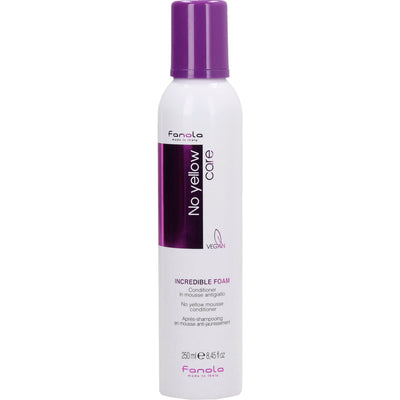 Fanola No Yellow Incredible Hair Leave-In Foam Conditioner For Neutralisation Of Yellow Tones