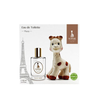 Sophie la Girafe Gift Box Set Sophie la Girafe: Sophie La Girafe Giraffe Collectible Plush Toy 0+ months + Paris For Boys | EDT
