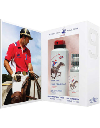 Beverly Hills Polo Club Gift Set Beverly Hills Polo Club: 1982 - Sport 8 + 1982 - Sport 9 Anti-Perspirant Deodorant Spray for Men | EDT
