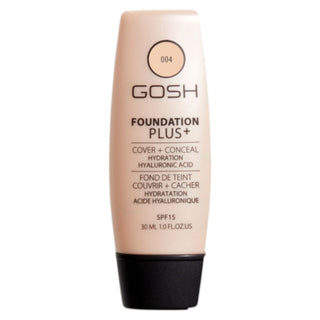 Gosh Foundation Plus+ Liquid Foundation & Concealer 2-In-1 004 Natural