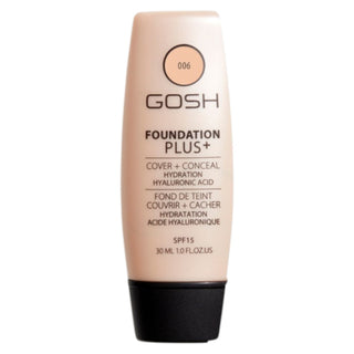 Gosh Foundation Plus+ Liquid Foundation & Concealer 2-In-1 006 Honey