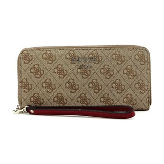 Guess Amara Textile Wallet Logo SWSG6995460 Black For Women