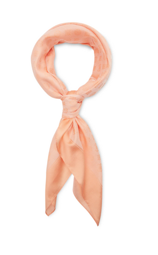Guess Helaina Kefiah Textile Scarf Coral Logo AW8850 POL03 135 x 135 cm For Women