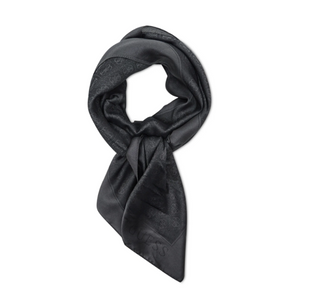 Guess Rossana Textile Scarf Coal Logo AW8851 POL03 135 x 135 cm For Women