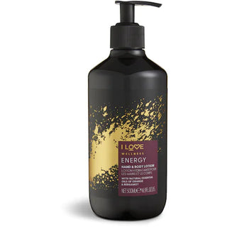 I Love Wellness Energy Vegan Moisturizing & Softening Orange & Bergamot Lotion For Hands & Body
