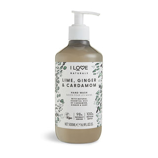 I Love Naturals Collection Lime Ginger & Cardamom Cleansing Liquid Soap For Hands