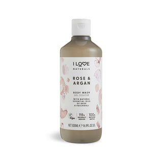 I Love Naturals Collection Vegan Hydrating Rose & Argan Body Wash
