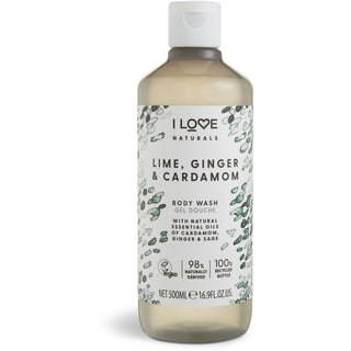 I Love Naturals Collection Vegan Nourishing Lime Ginger & Cardamom Body Wash